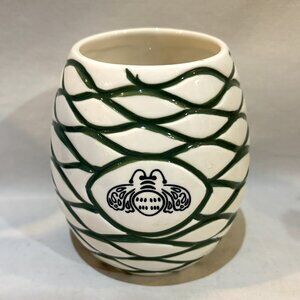 Patron Tequila Ceramic Tiki Mug Bumblebee Beehive Pattern